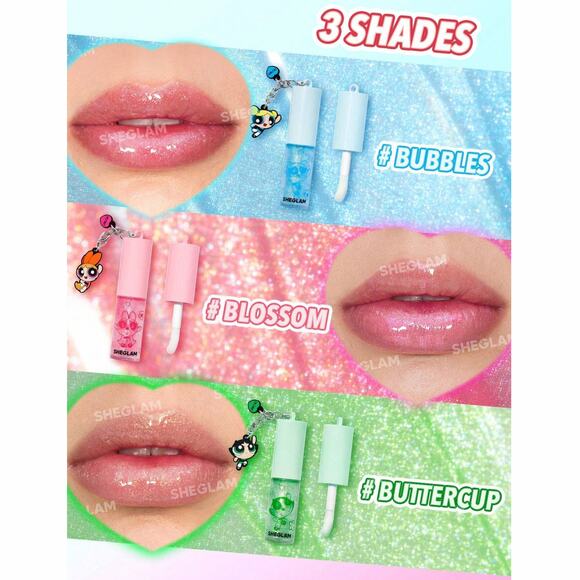 The Powerpuff Girls X SheGlam Makeup Set Complete Collection 11 Piece + Bracelet - Picture 14 of 14
